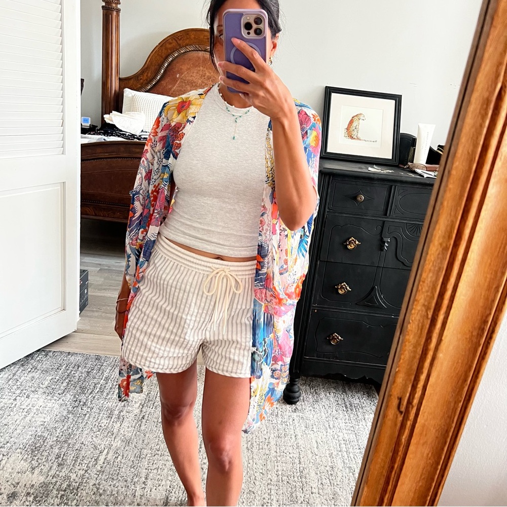 Floral Multicolor Kimono Top